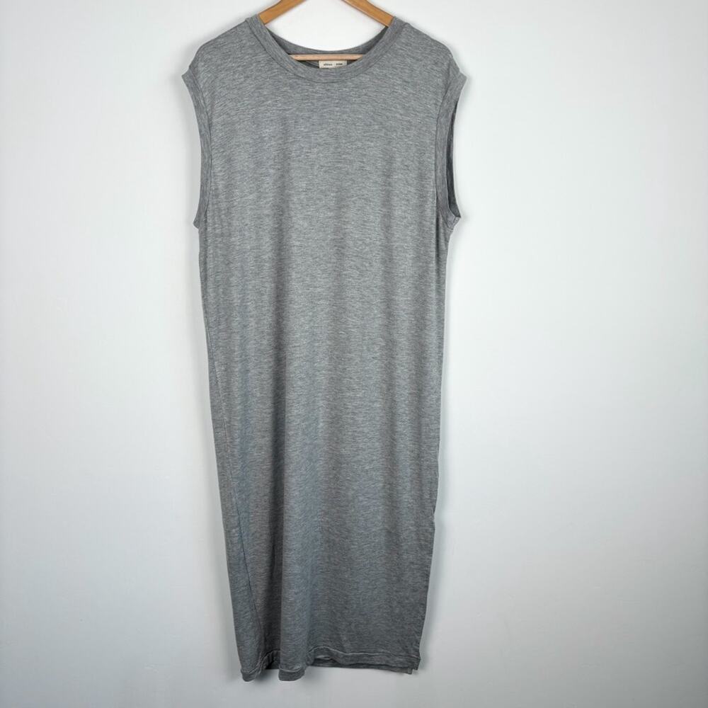 NWT Urban Outfitters Silence + Noise Gray Open Back Midi T-Shirt Dress